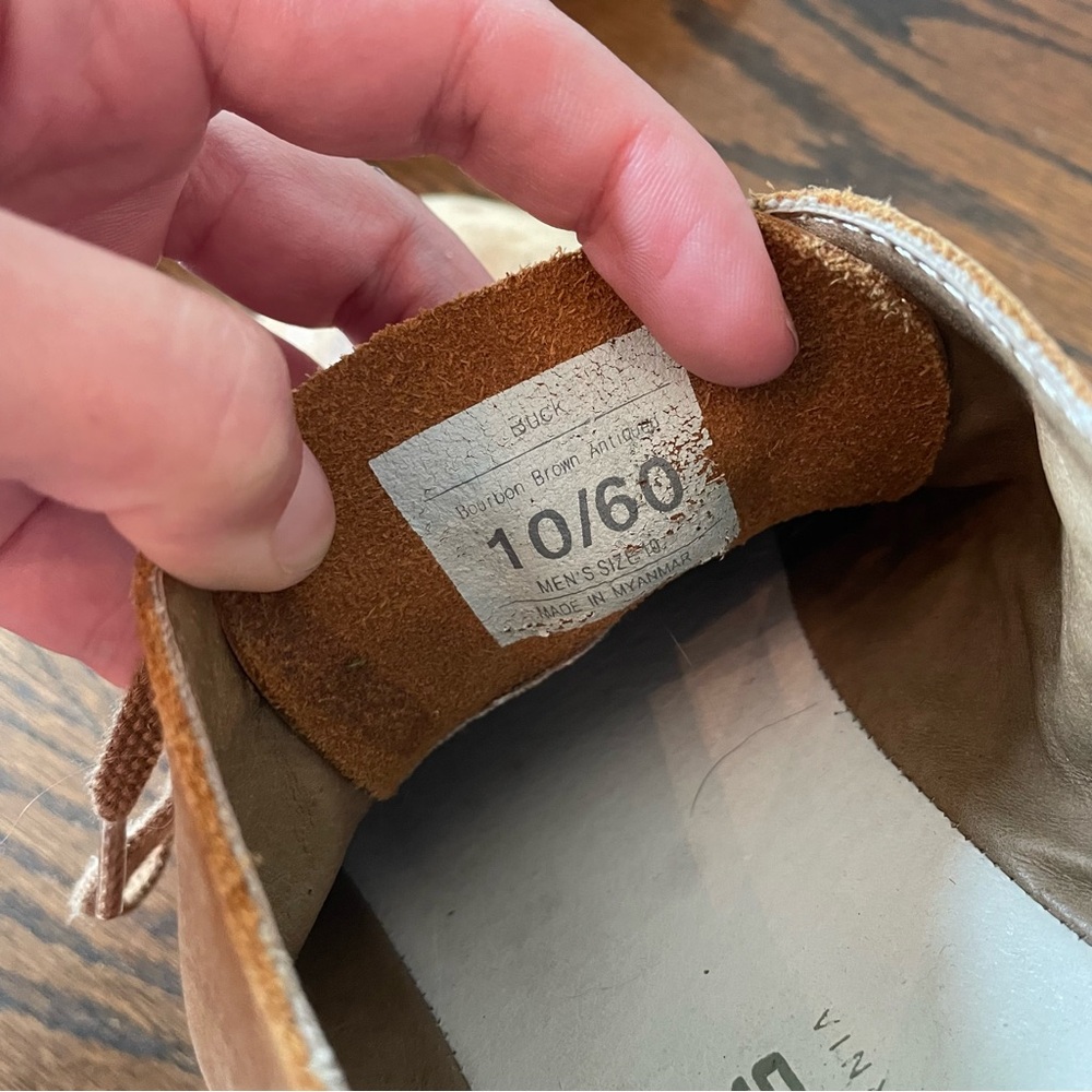SEAVEES 10/60 Buck Bourbon Brown Antique Suede Derby Shoes - Picture 11 of 11